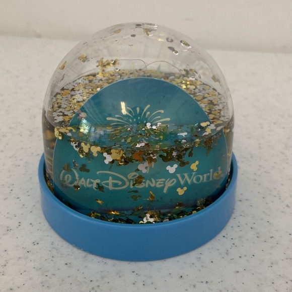 Walt Disney World Small Tinkerbell & Castle Mickey Head Plastic Snow Globe - Picture 3 of 12